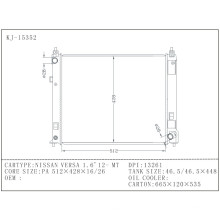 Radiador automático de aluminio refrigerado por agua para Versa 1.6 ′ 12- Mt